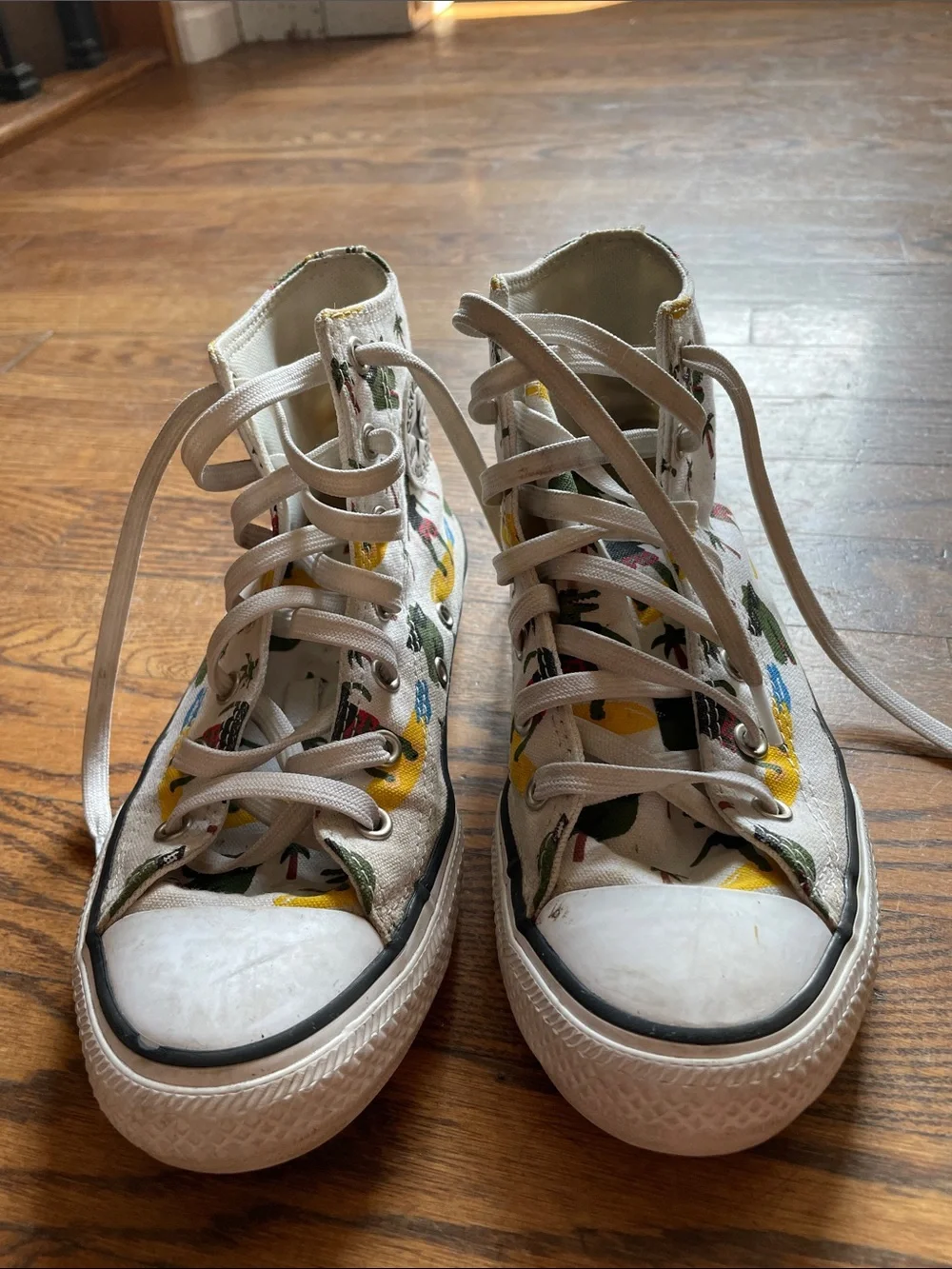 Converse white high